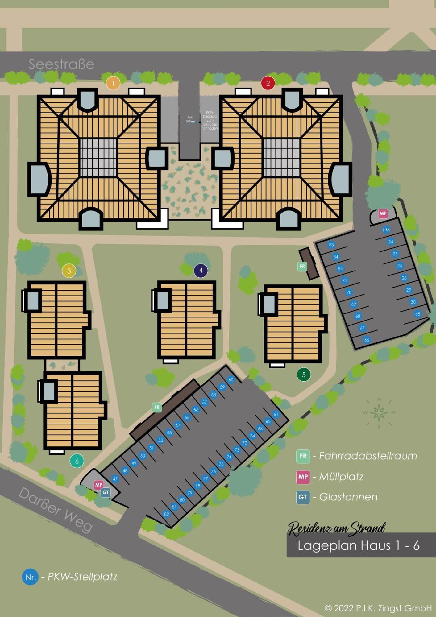 Residenz Am Strand Wohnung 4-56 Цингст Екстер'єр фото